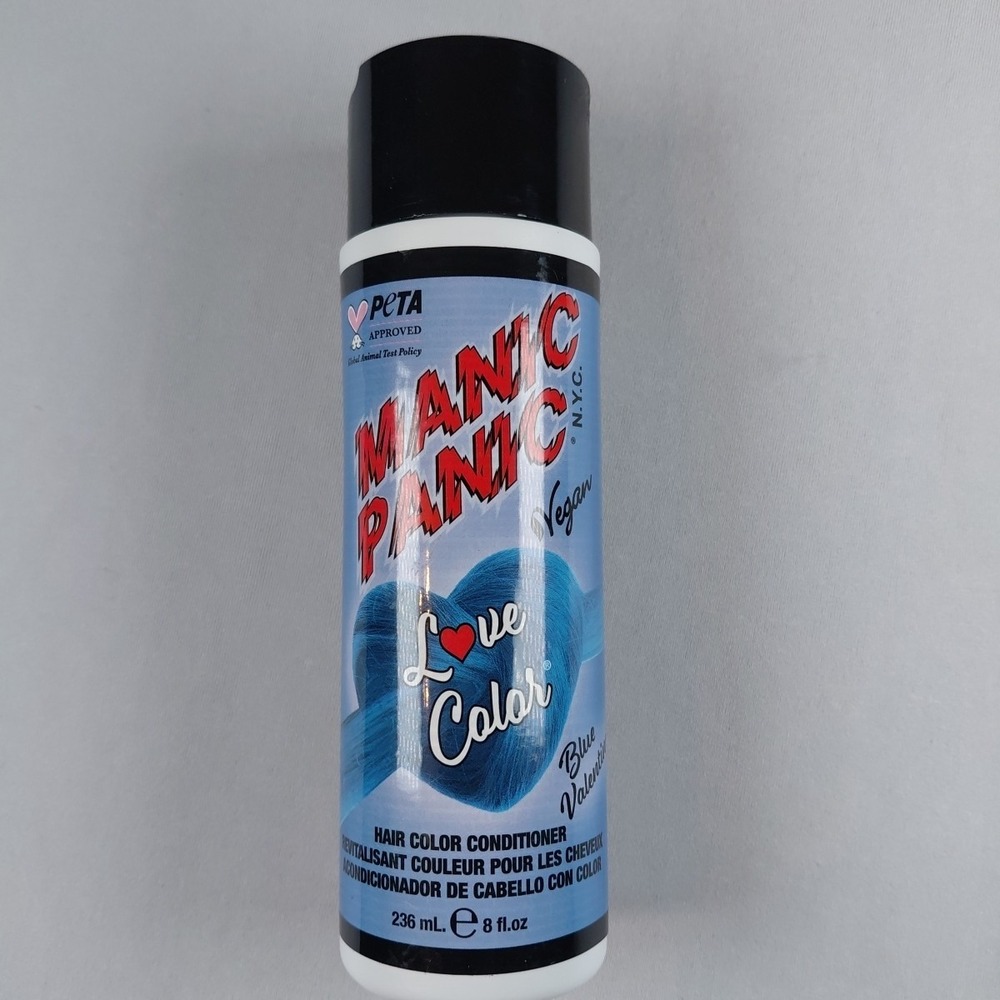 Manic Panic NYC Hair Dye Conditioner Love Color Blue Valentine Vegan PETA  8 Oz